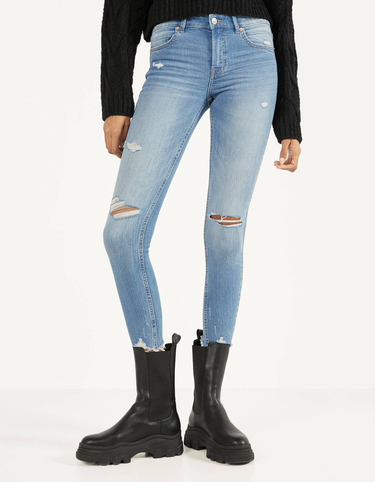 Bershka Düşük bel skinny jean 0 Bershka Düşük bel skinny jean 1