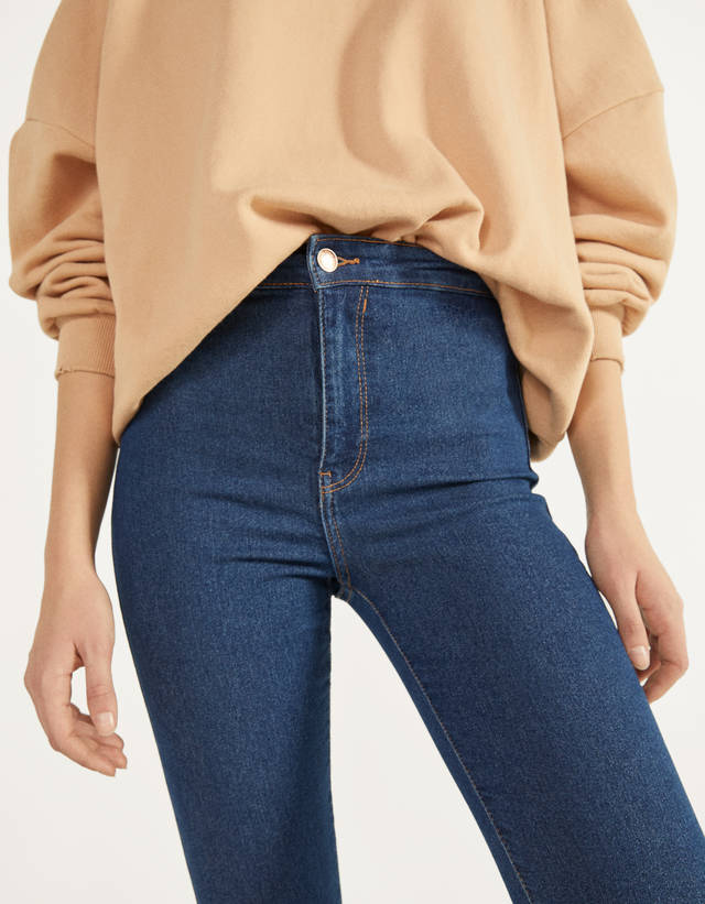 High waist jeggings - null - Bershka 