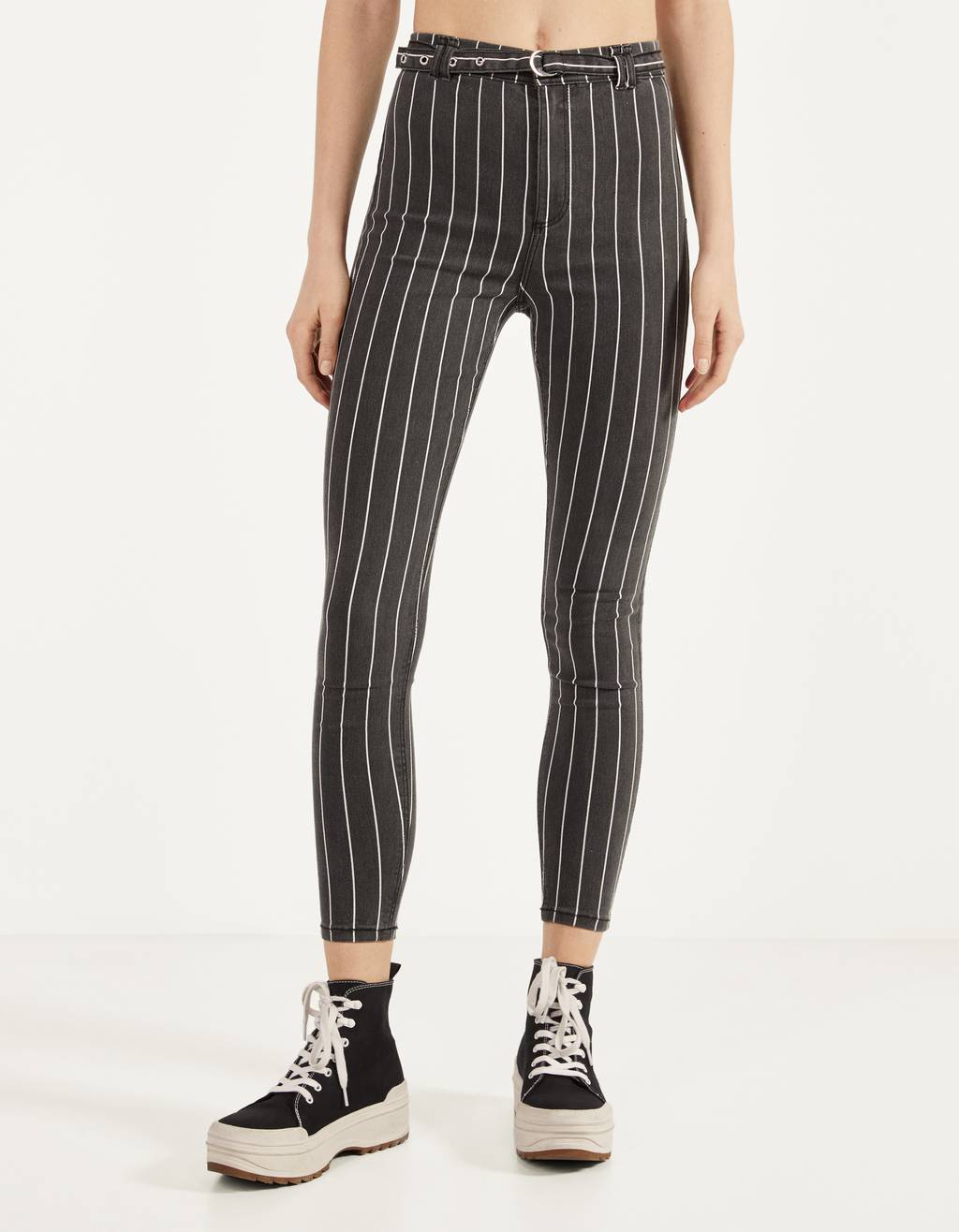 ベルト付きハイウエストパンツ ブレザー Bershka Japan 日本