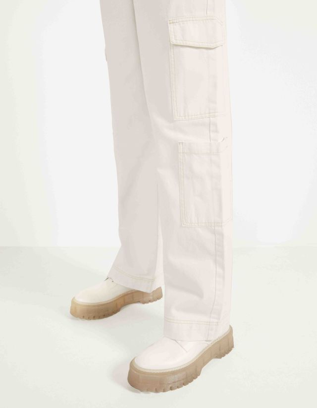 Pantalón cargo Wide Leg - null - Bershka Maroc