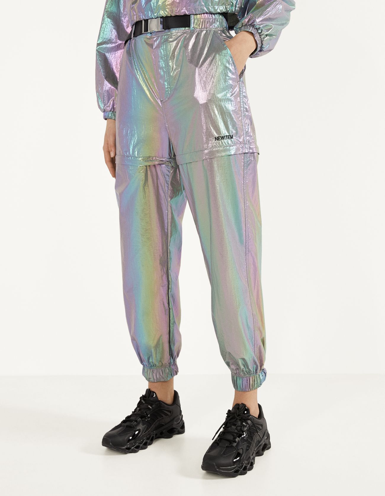 iridescent joggers