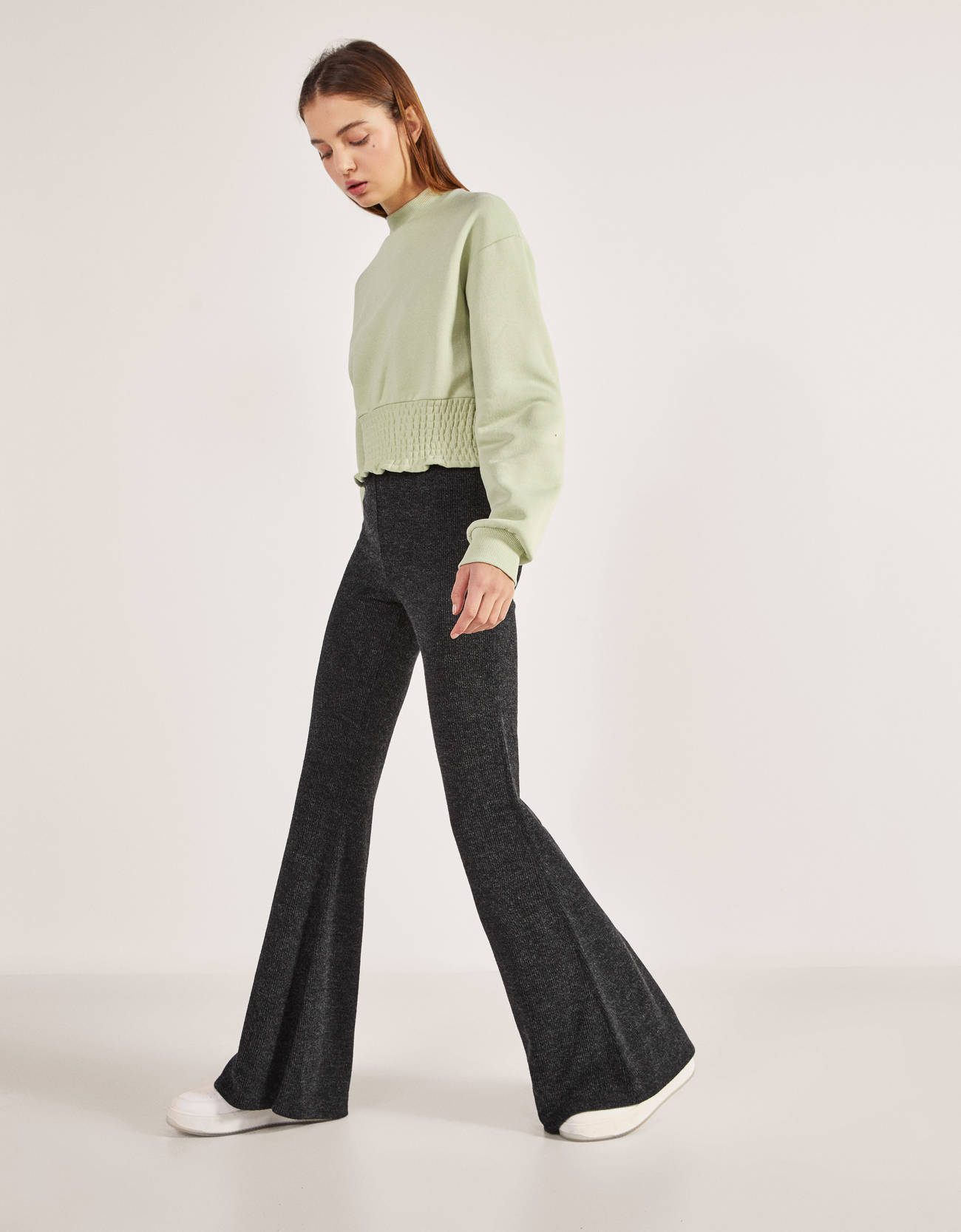 Bershka Fitilli İspanyol paça pantolon 8 Bershka Fitilli İspanyol paça pantolon 9