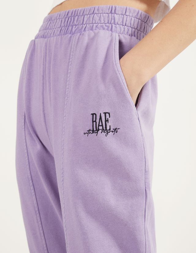 bershka purple joggers