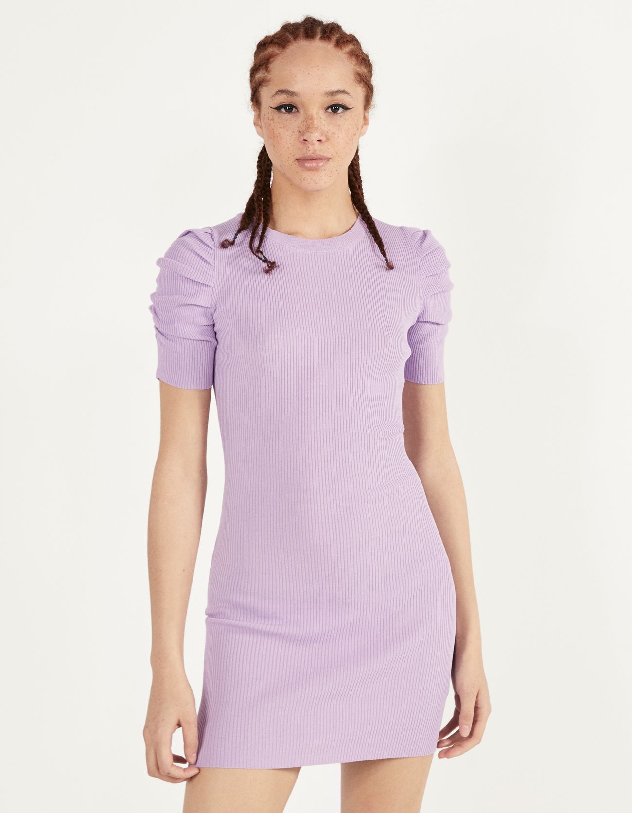 bershka purple dress