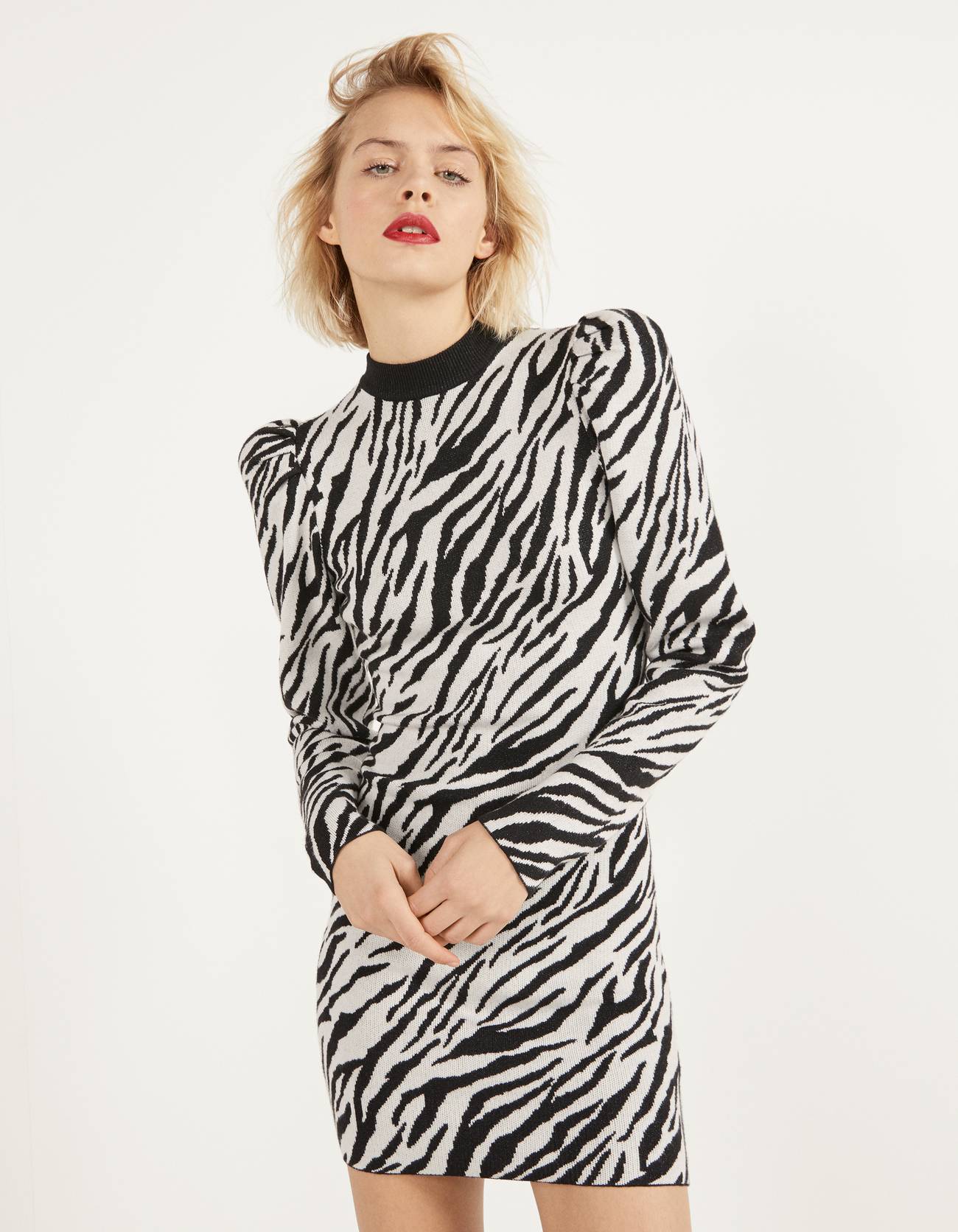 zebra shift dress