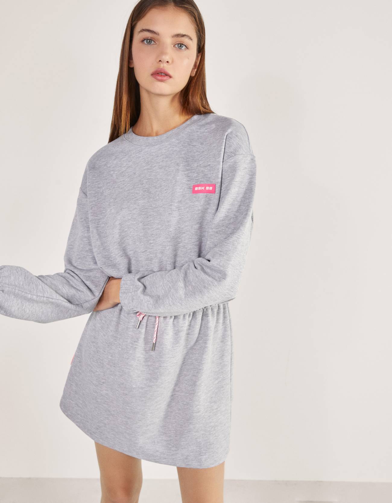Bershka Beli büzgülü koton elbise 8 Bershka Beli büzgülü koton elbise 9