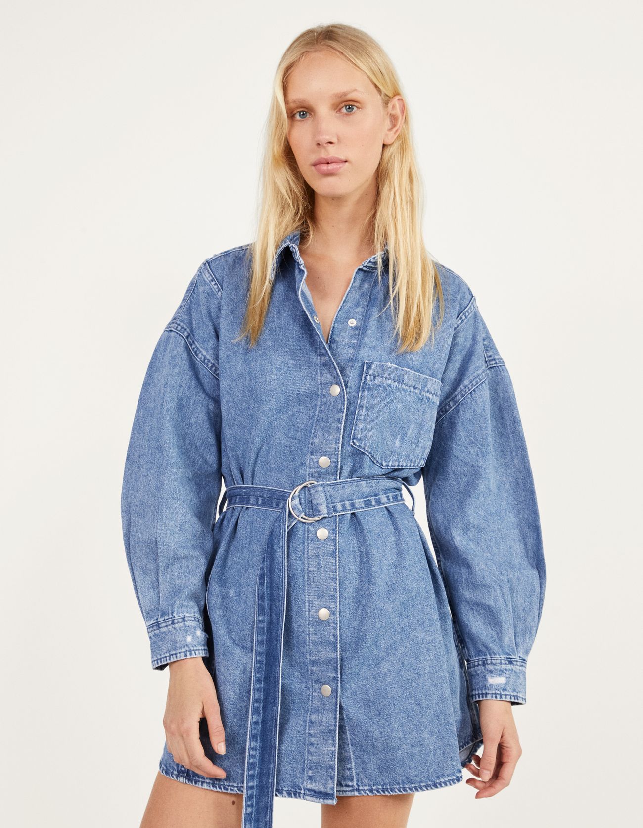 Belted denim dress - Tailoring 