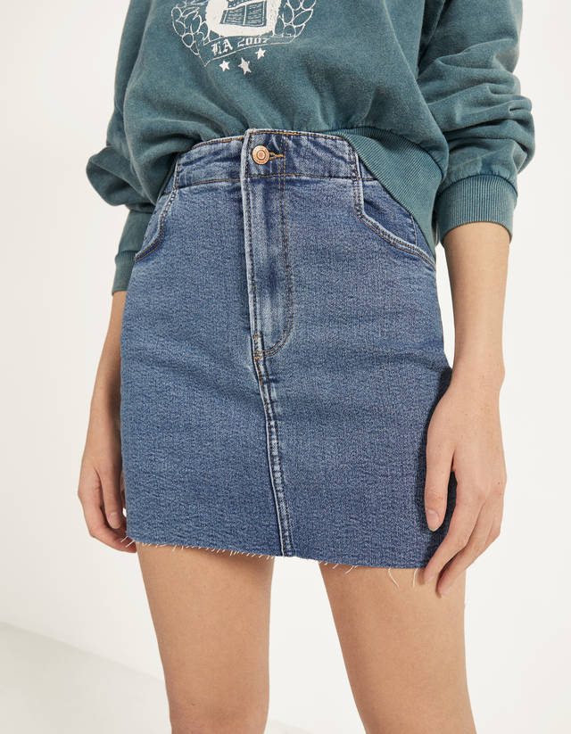 bershka jupe jean