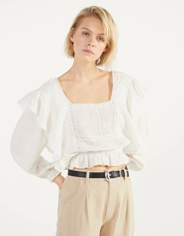 blusas bershka mujer 2018