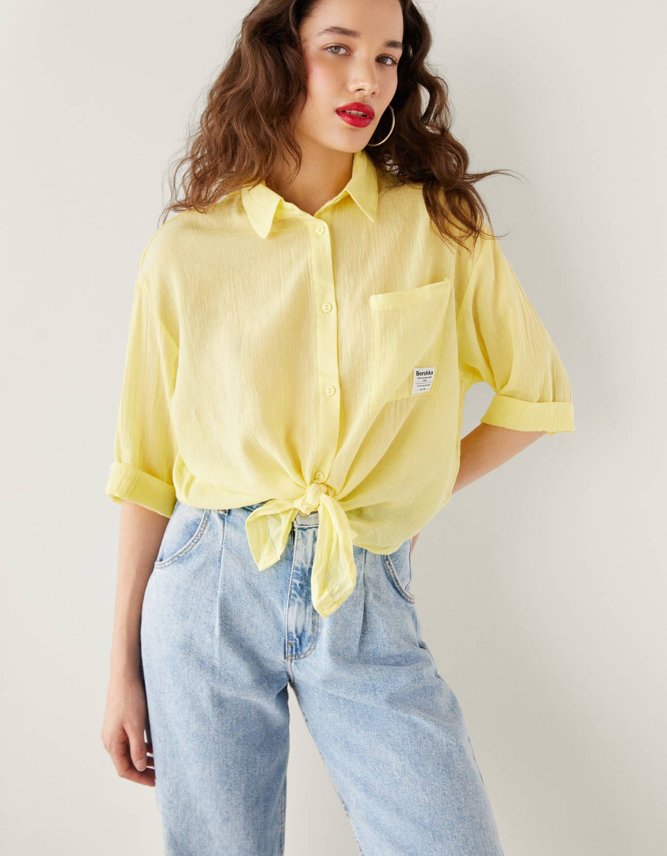 Bershka Önü düğümlü gömlek 10 Bershka Önü düğümlü gömlek 11