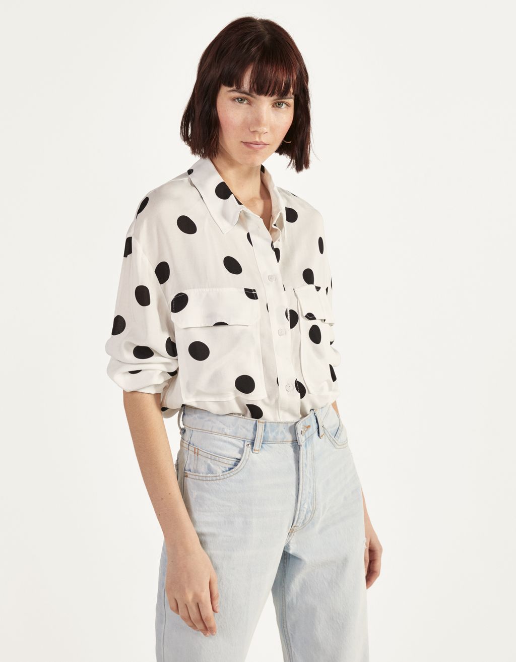 long shirt with slits