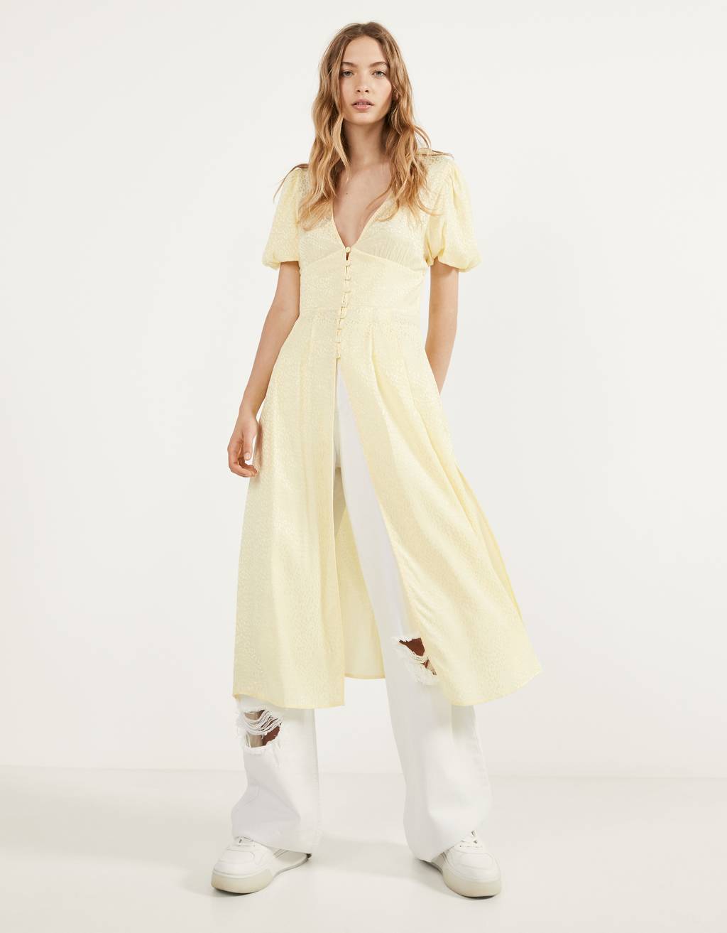 bershka satin dress