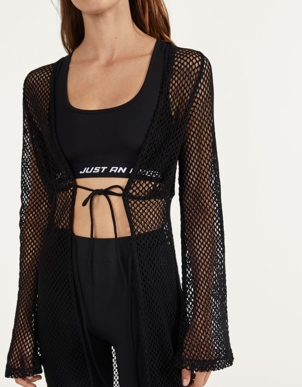 mesh kimono - Dresses - Bershka El Salvador