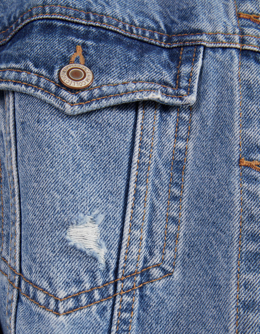 bershka oversized denim jacket