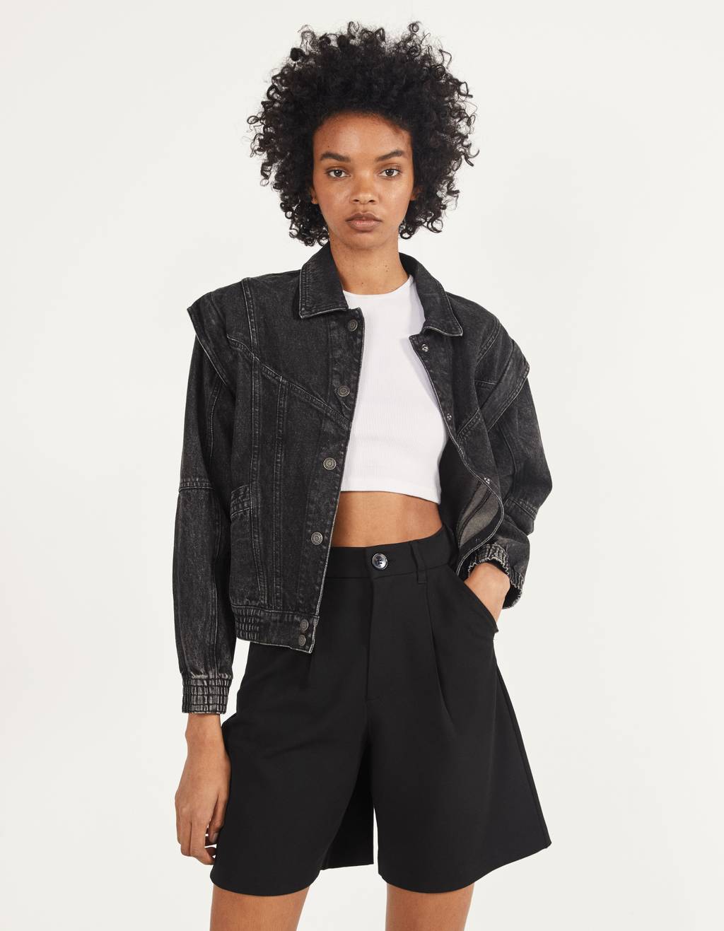 Denim jacket - null - Bershka Luxembourg