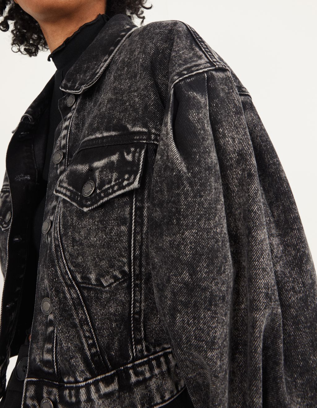 cropped denim jacket men