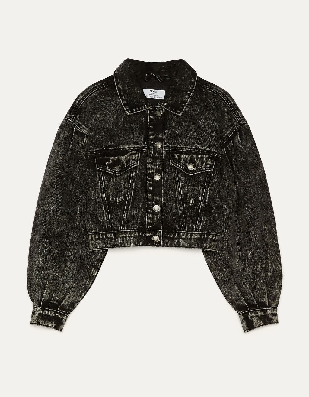 black denim jacket bershka