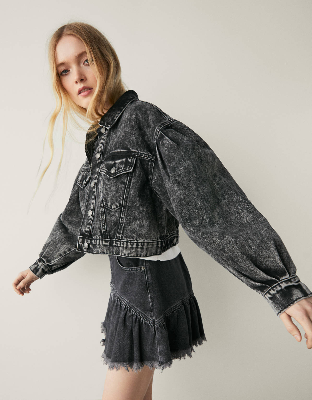 Bershka Denim crop ceket 10 Bershka Denim crop ceket 11