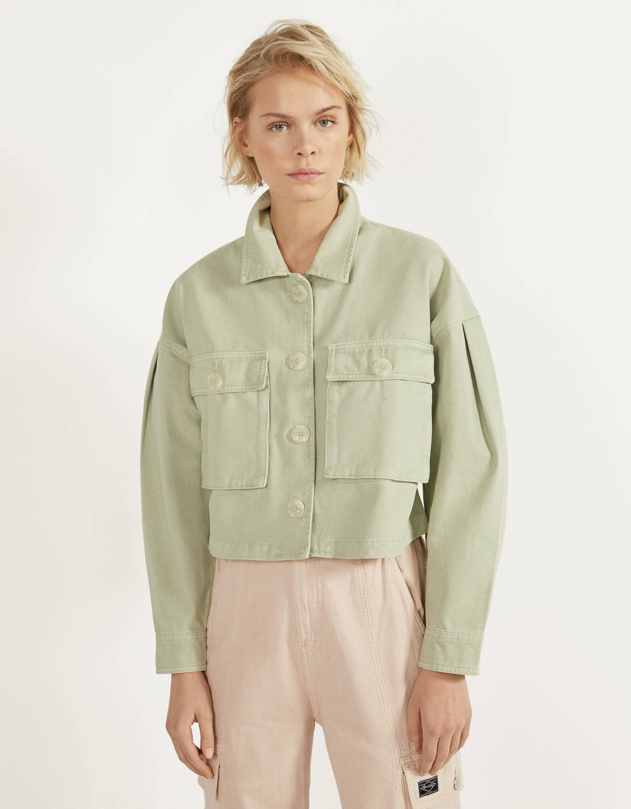 bershka beige jacket