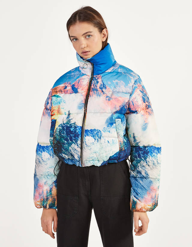 Printed puffer jacket - Puffer 