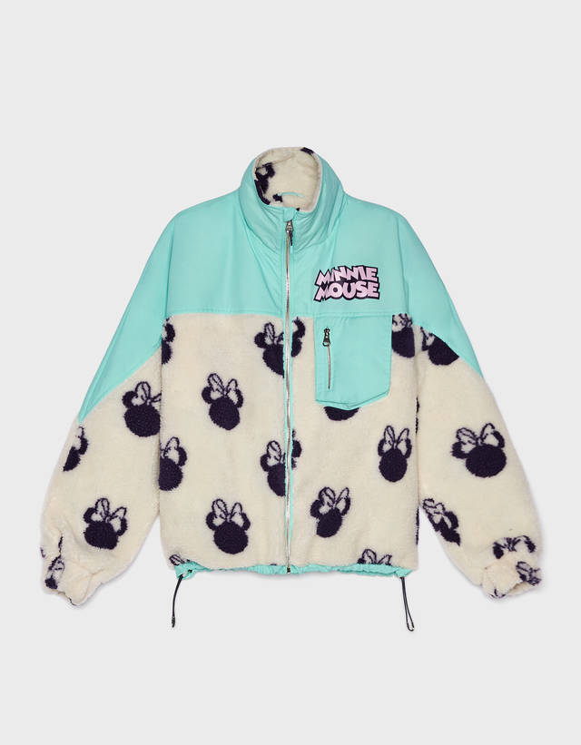 Minnie faux shearling and nylon jacket 