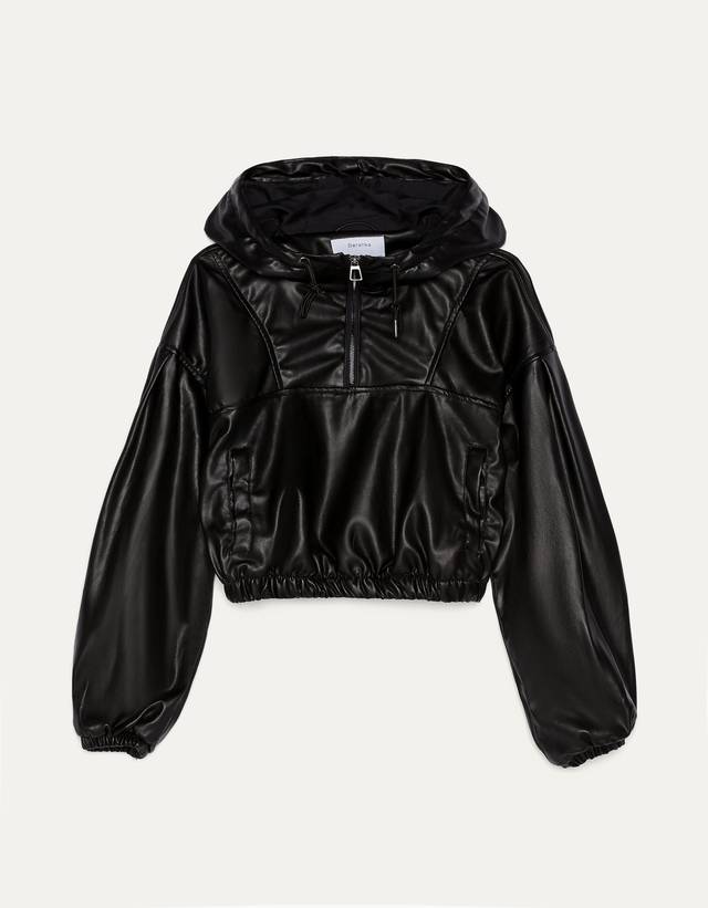 bershka leather