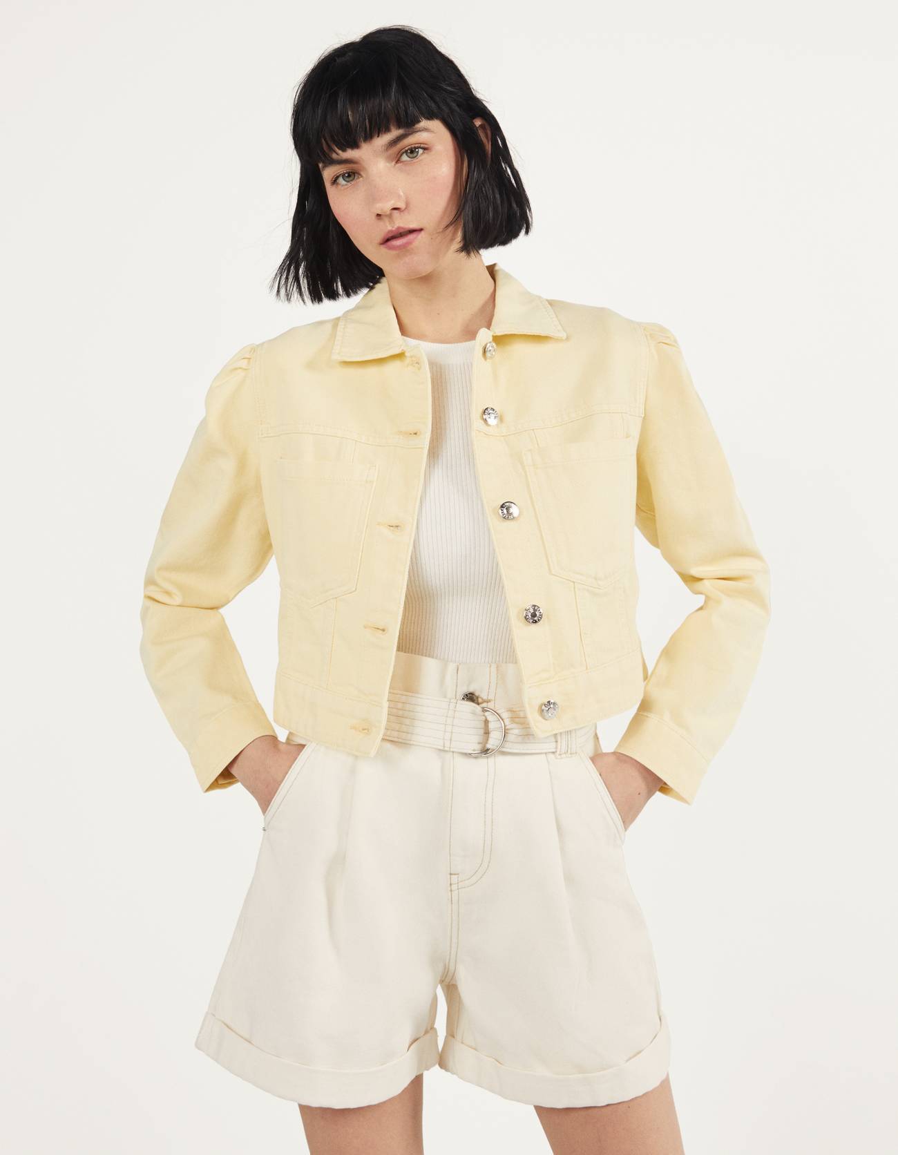 bershka cropped jacke