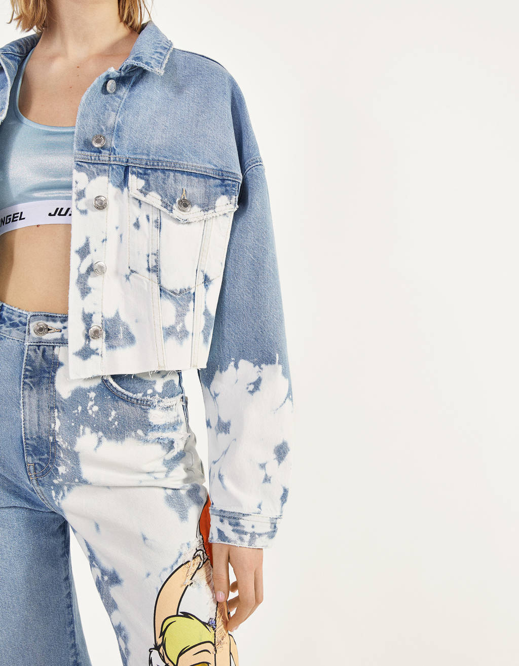 Space Jam x Bershka denim jacket - null 