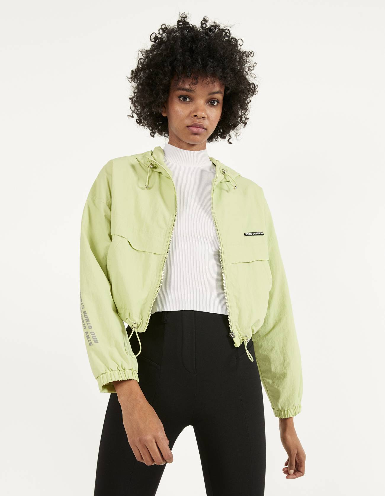 bershka reflective jacket