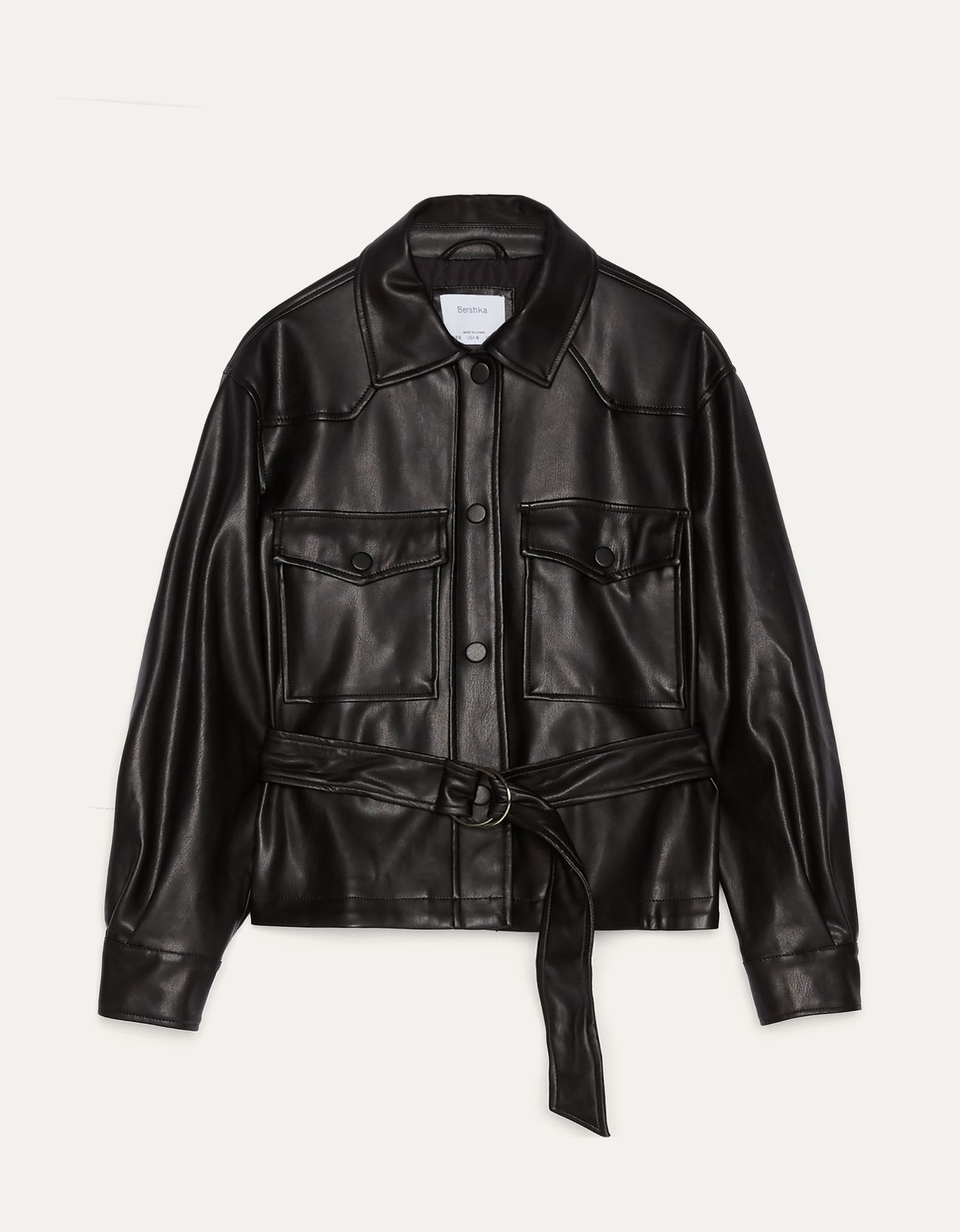 overshirt with belt