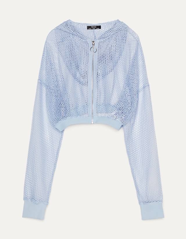 cropped shearling jacket