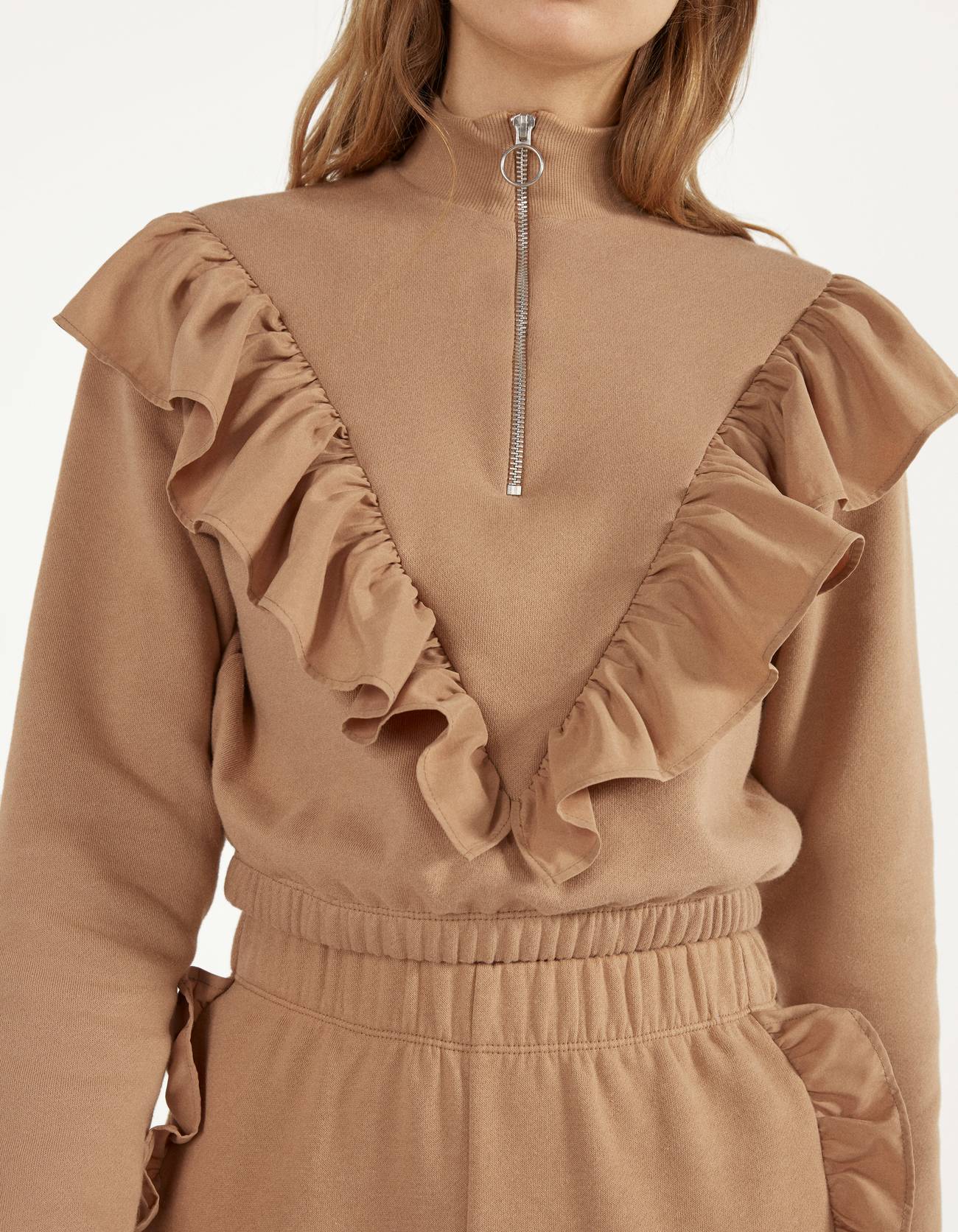 Bershka Volanlı sweatshirt 2 Bershka Volanlı sweatshirt 3
