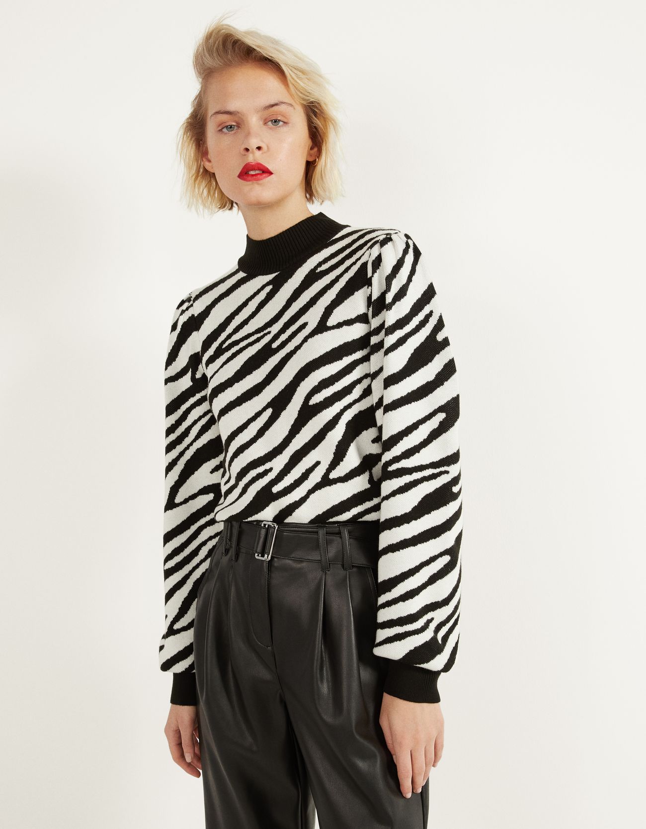 zebra sweater