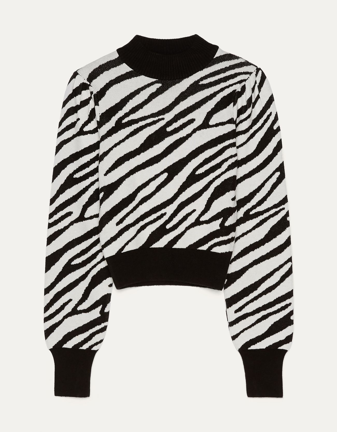 bershka zebra print jumper