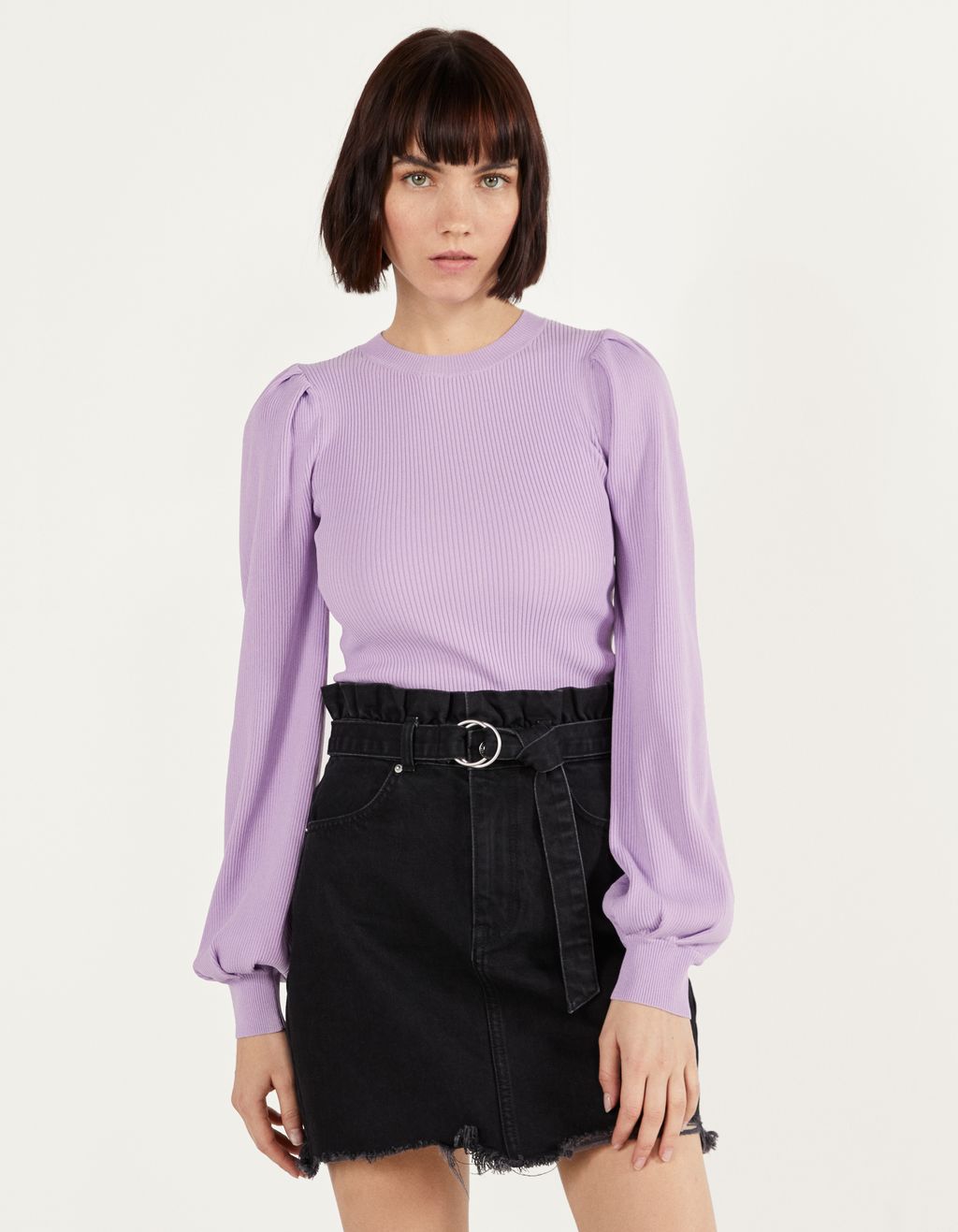 maglia rosa fluo bershka