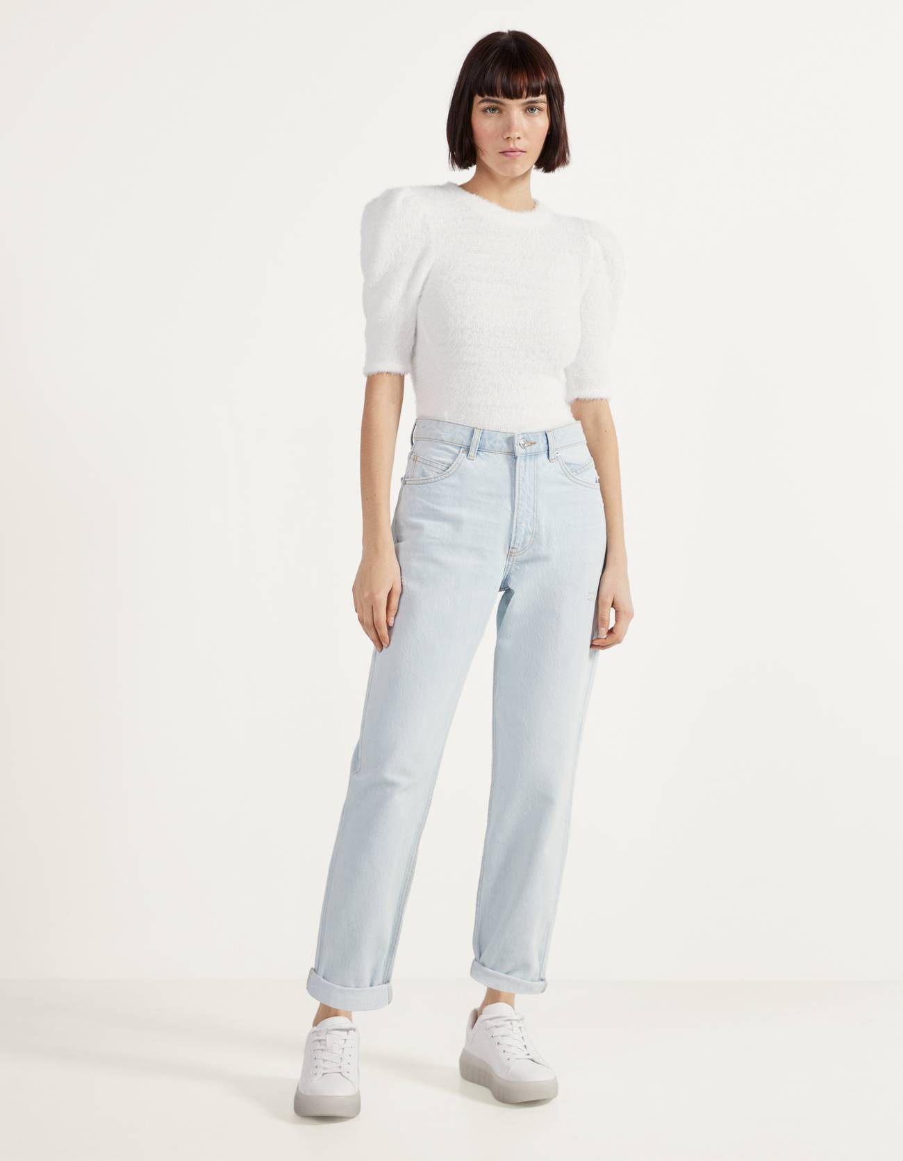 Bershka Balon kollu tüylü t-shirt 6 Bershka Balon kollu tüylü t-shirt 7