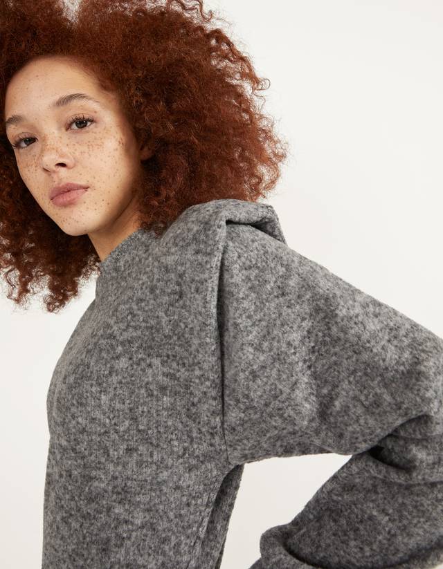 neck sweatshirt - null - Bershka Azerbaijan