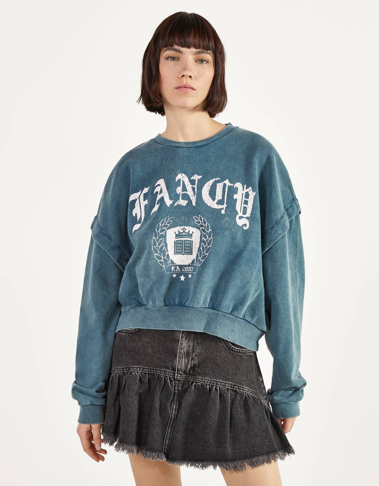 grey acid wash sweatshirt