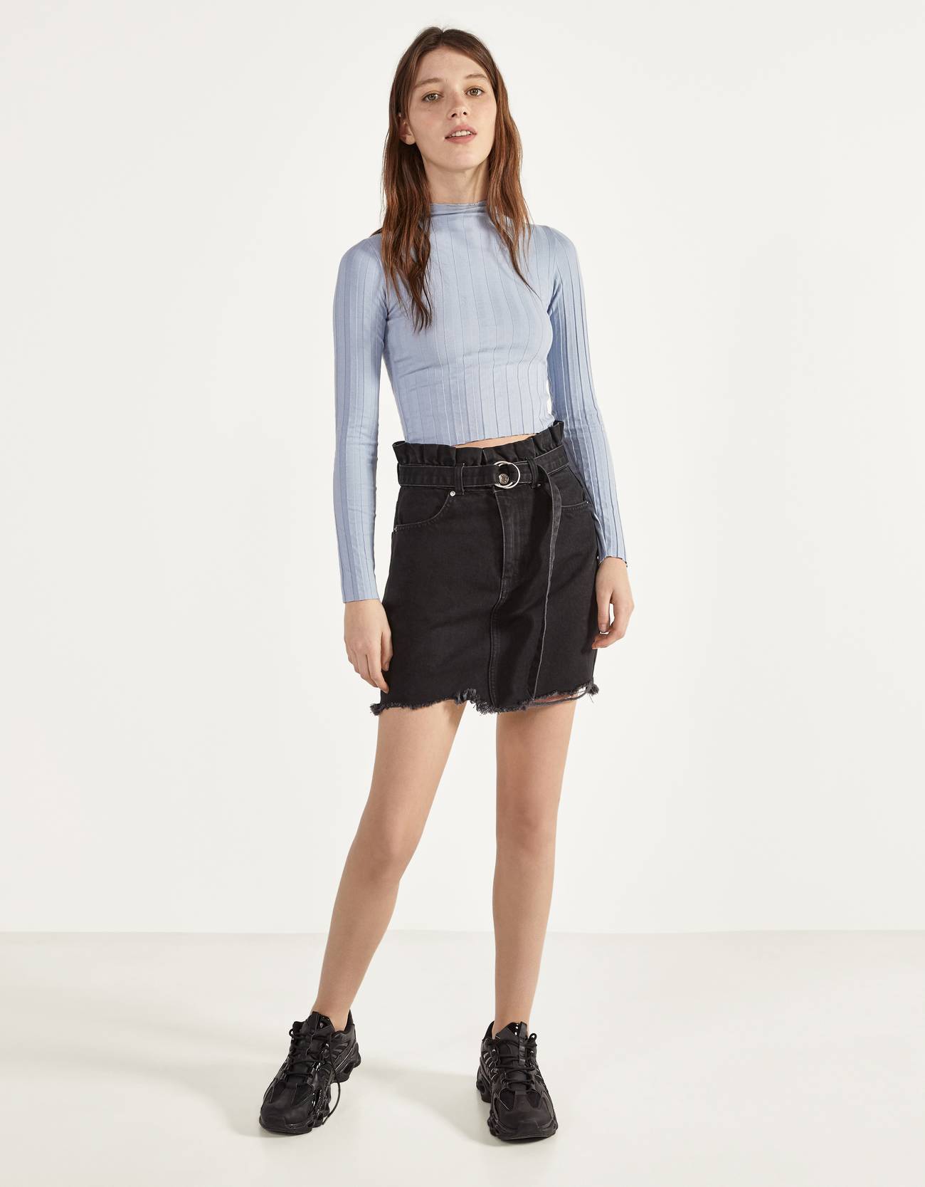 Bershka Uzun kollu fitilli t-shirt 8 Bershka Uzun kollu fitilli t-shirt 9