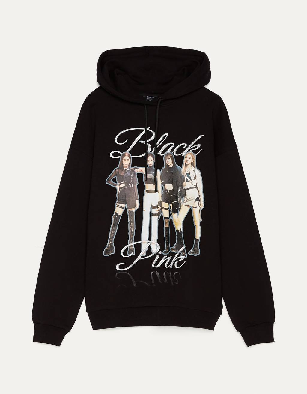 hoodie black pink