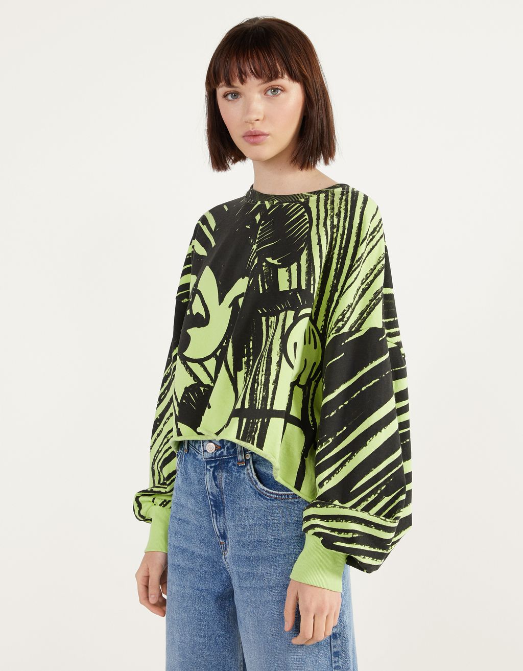 bershka mickey sweatshirt