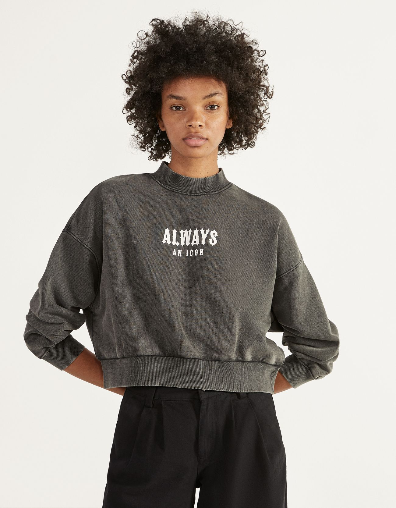 Printed sweatshirt - null - Bershka 