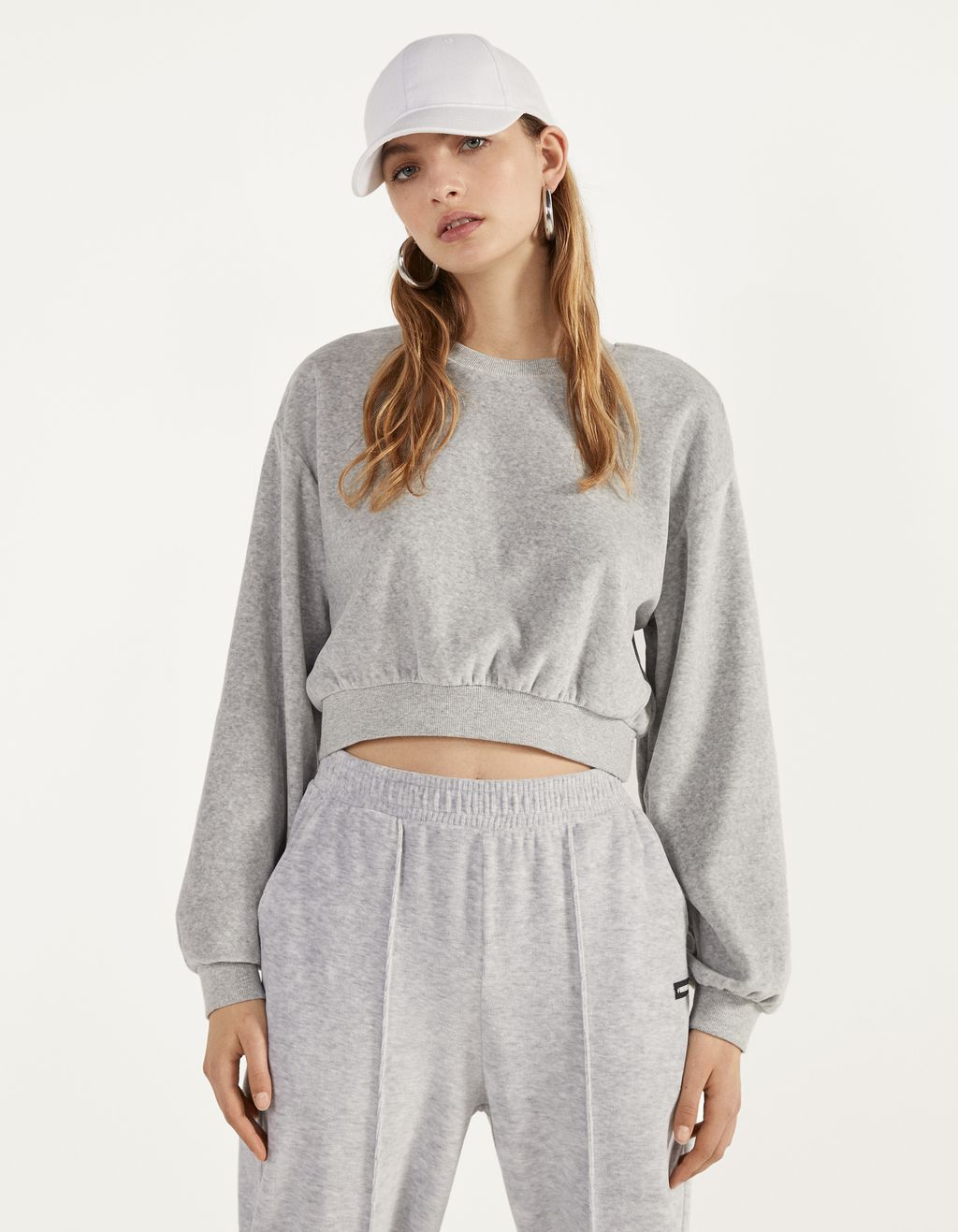 bershka crop sweatshirt