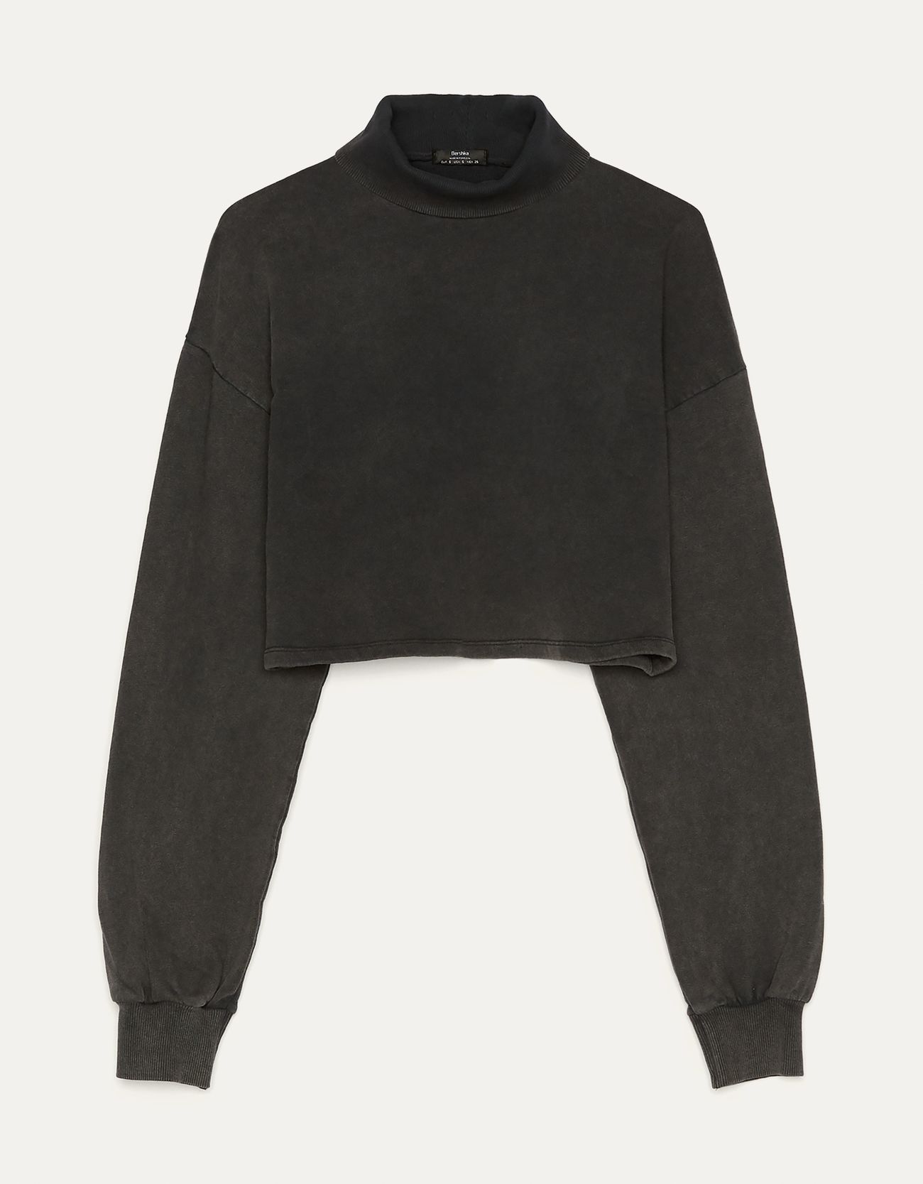 Bershka Dik yaka crop fit sweatshirt 6 Bershka Dik yaka crop fit sweatshirt 7