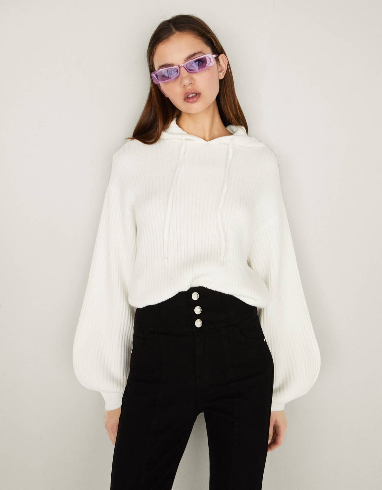 Bershka Kapüşonlu kazak 2 Bershka Kapüşonlu kazak 3