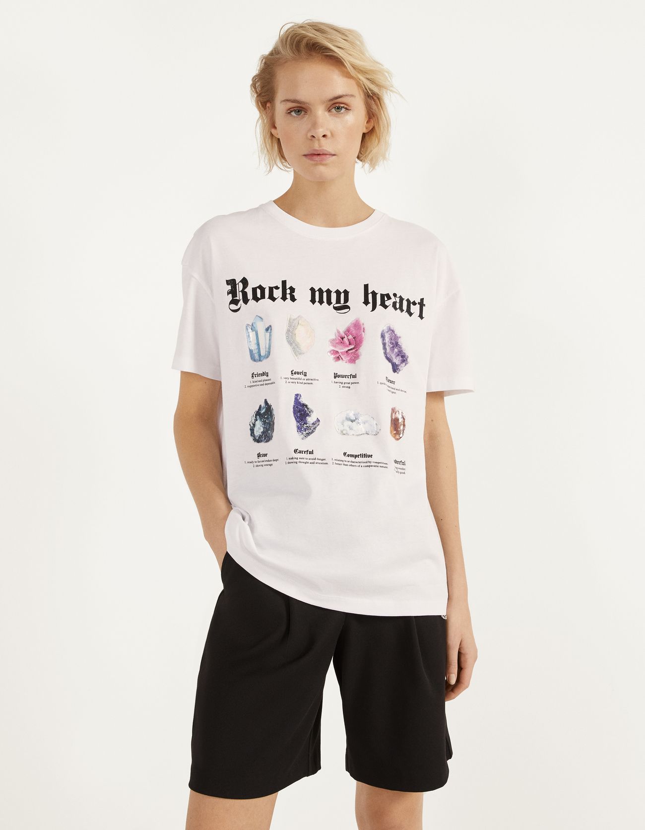 T-shirt imprimé - null - Bershka Lebanon