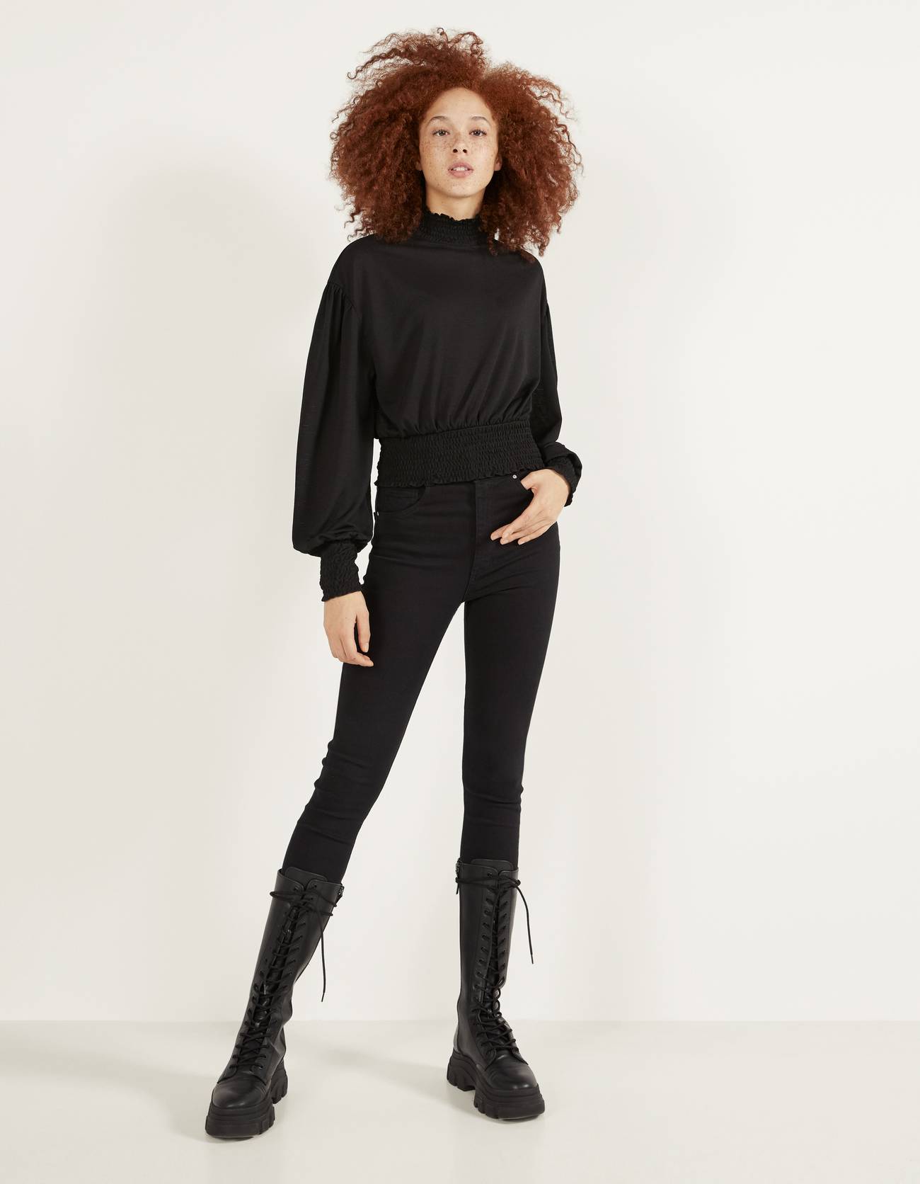 Bershka Büzgülü elastik t-shirt 6 Bershka Büzgülü elastik t-shirt 7