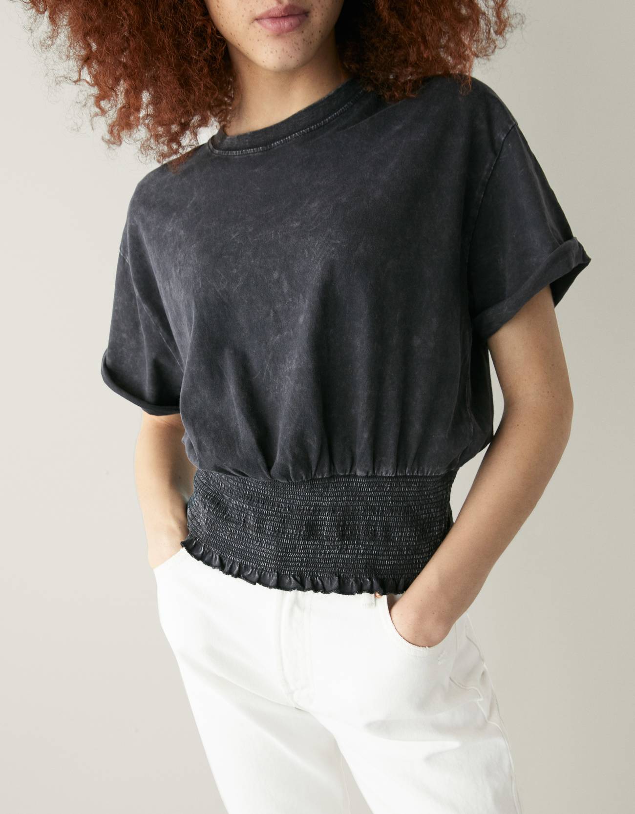 Bershka Büzgülü elastik t-shirt 10 Bershka Büzgülü elastik t-shirt 11
