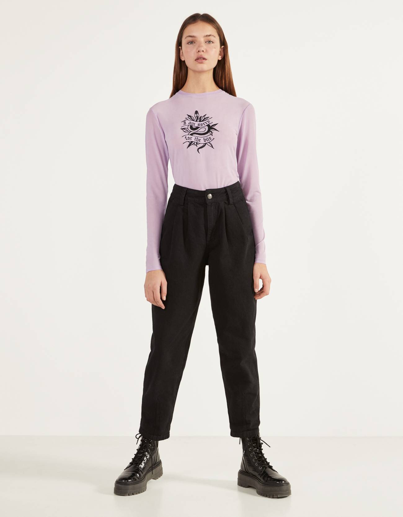 Bershka İşlemeli tül tişört 8 Bershka İşlemeli tül tişört 9