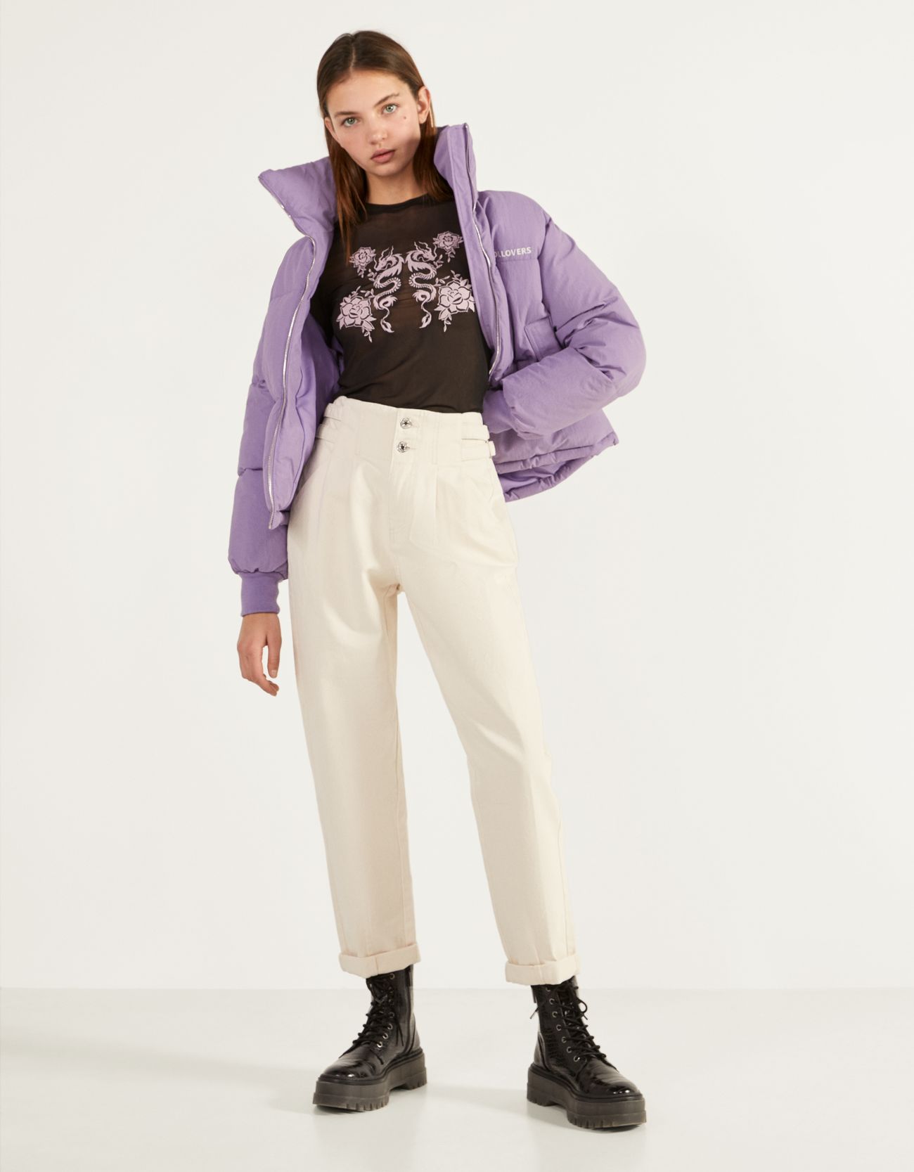 Bershka İşlemeli tül tişört 4 Bershka İşlemeli tül tişört 5